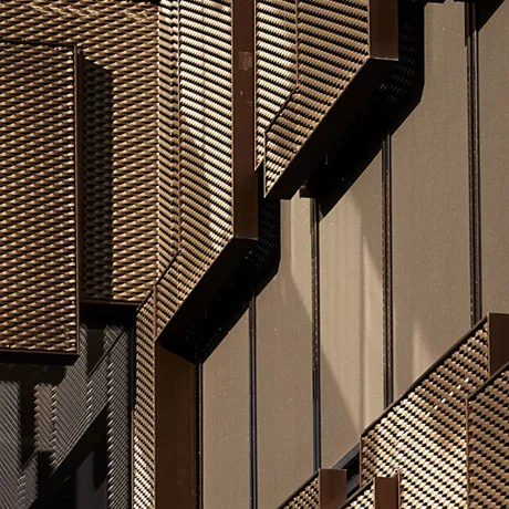 Grøn og gylden arkitektur